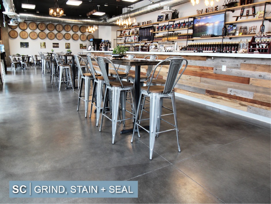 Grind and Seal Concrete on Restaurant Floor