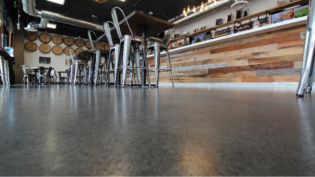 Grind and Seal Concrete on Restaurant Floor