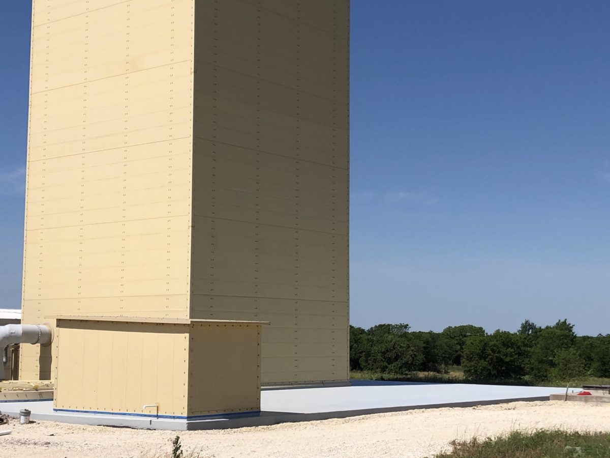 Macoat and WP Wrap installed at Viziv Tesla Tower Texas
