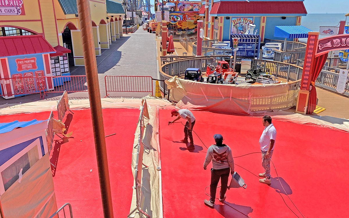 amusement park coating