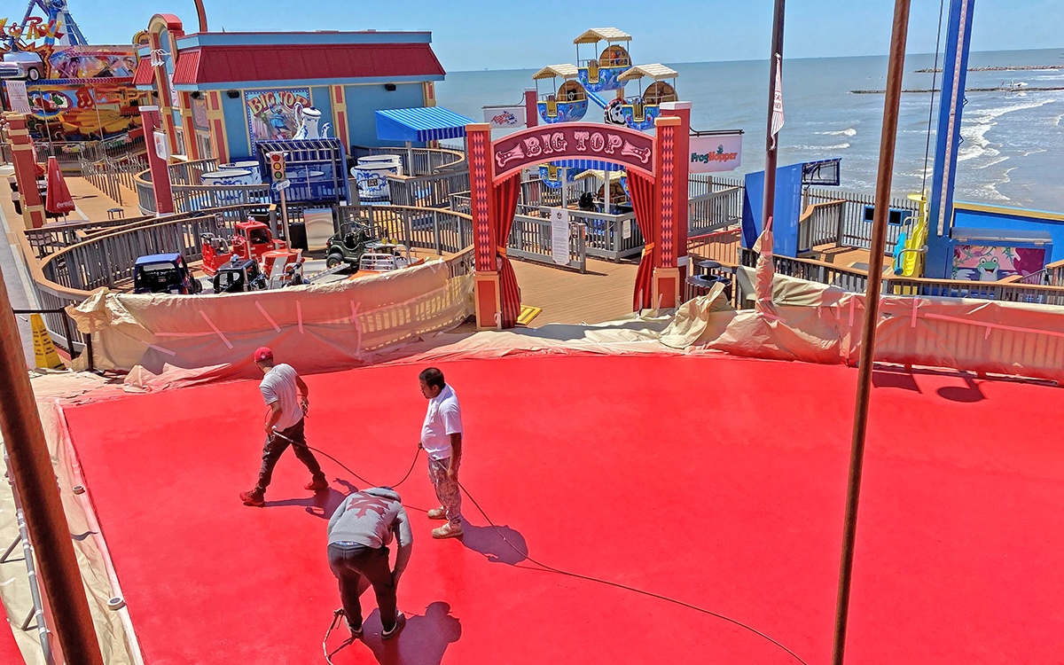 amusement park coating