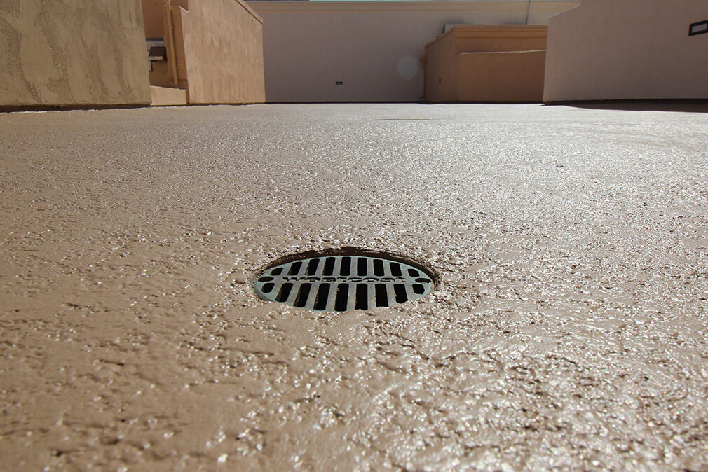 Properly sealed waterproof balcony and deck drain